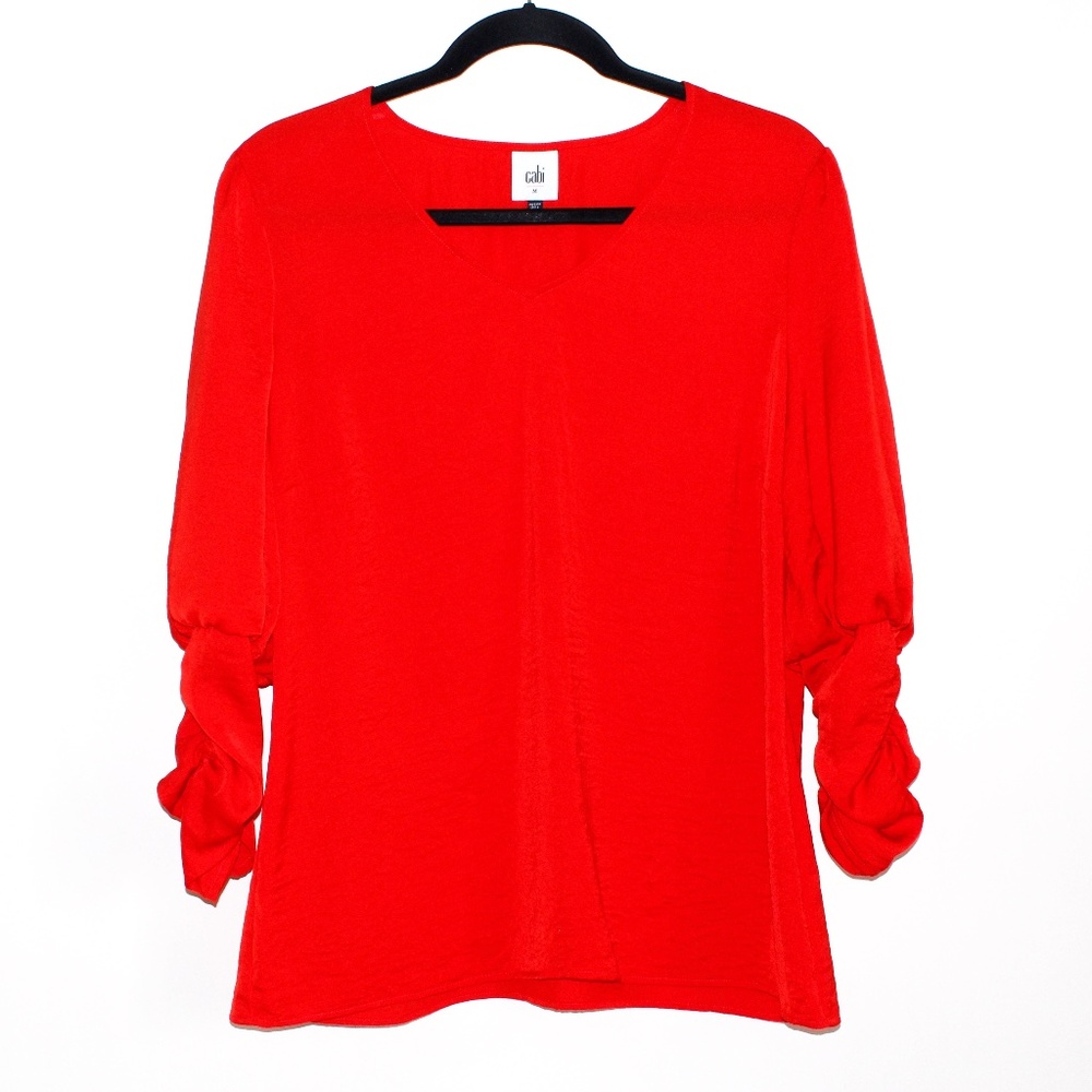 Cabi "Aurora" Gathered Sleeve Blouse